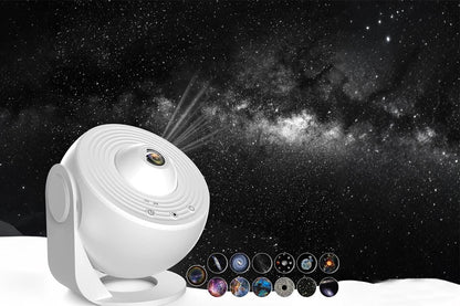 Galaxy Projector for Bedroom 13 Film Discs Projector - White