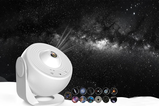 Galaxy Projector for Bedroom 13 Film Discs Projector - White