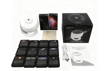Galaxy Projector for Bedroom 13 Film Discs Projector - White