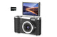 HD 1080P Flip Screen Retro Digital Camera 2.4-inch Display with 64GB TF Card - Black