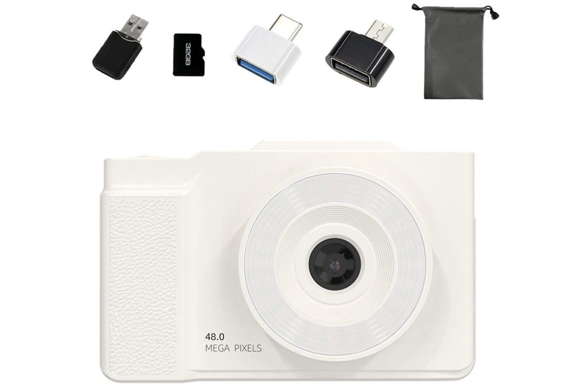 Digital Camera With 180 Degree Flip Screen 16X Digital Zoom Camera With 32G Memory Card -Black