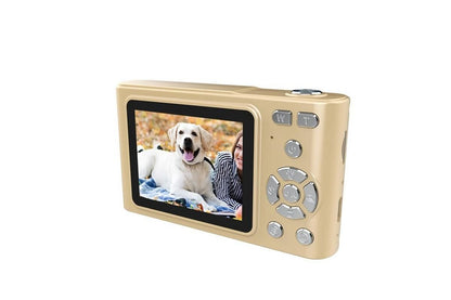4K Digital Camera for Photography Vlogging Camera for YouTube Video 16X Digital Zoom with 32G Memory Card - Gold