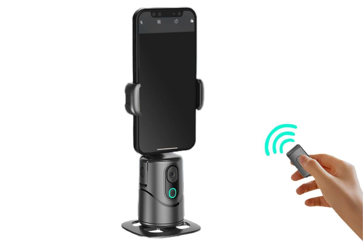 Auto Face Tracking Tripod 360° Rotating Auto Tracking Phone Stand with Remote Gesture Control for TikTok