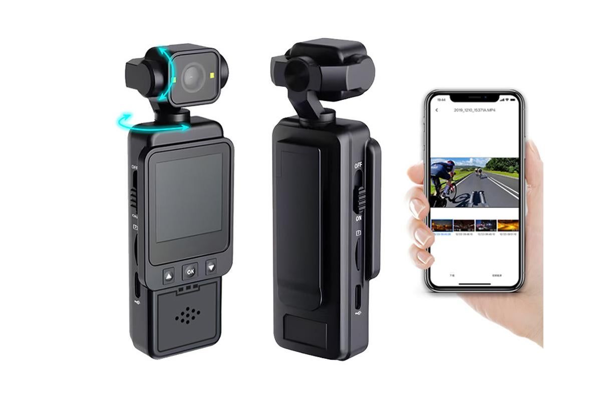 Body Camera Mini Body Cam with WiFi Record for Travel Pet Proof Walk