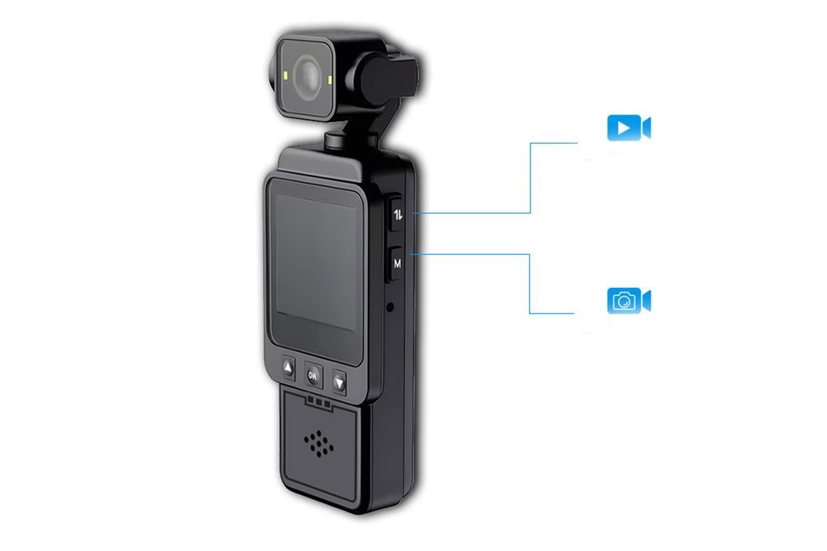 Body Camera Mini Body Cam with WiFi Record for Travel Pet Proof Walk
