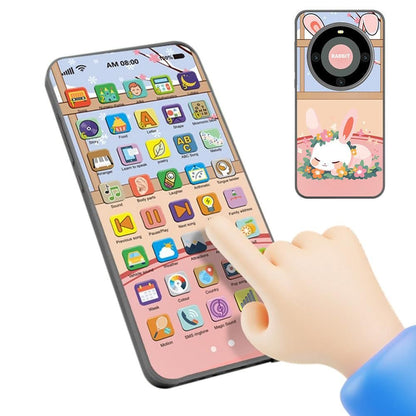 Learning Phone Toy with Over 10000 Educational Contents Touch Screen Early Education Gift for 3 year old+ - Rabbit