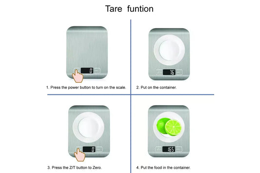 5KG Stainless Steel Digital Electronic Kitchen Scale Postal Scales 1g LCD Backlight Weight Black