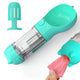 4 in 1 Pet Feeder Dog Cat Puppy Water Bottle Cup Travel Pooper Scooper Outdoor Blue 300ml
