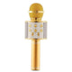 Handheld Wireless Bluetooth Microphone with Speaker for IOS Android Phone Computer 1800mAh Battery Gold