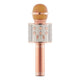 Handheld Wireless Bluetooth Microphone with Speaker for IOS Android Phone Computer 1800mAh Battery Rose Gold