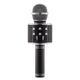 Handheld Wireless Bluetooth Microphone with Speaker for IOS Android Phone Computer 1800mAh Battery Black