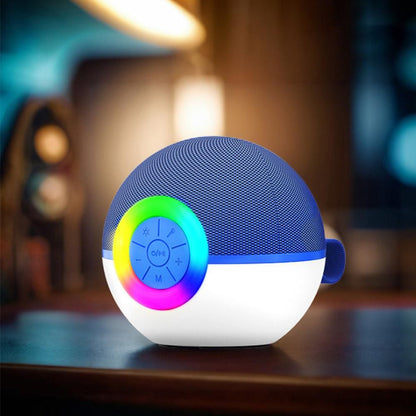 Portable Karaoke Microphone Machine Mini Bluetooth Speaker with 2 Wireless Mics Blue