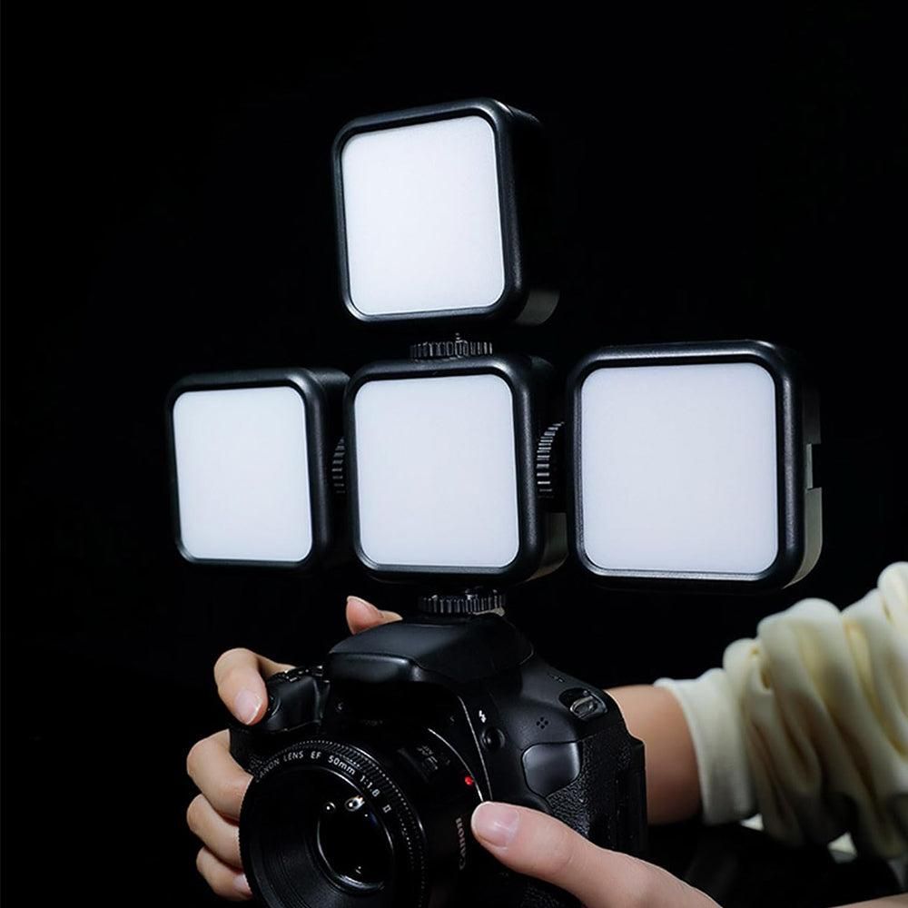 Mini RGB Video Light Kit Adjustable Fill Light for Vlog & Live Stream