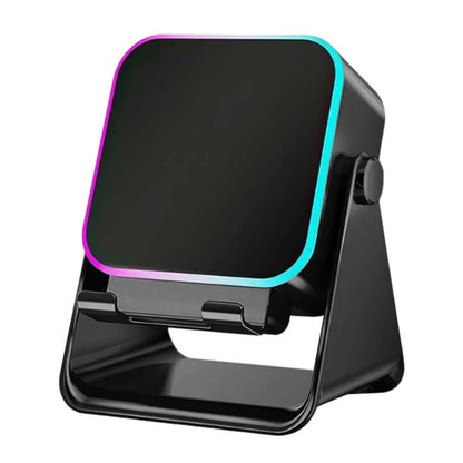 Bluetooth Speaker Phone Stand with Rotating Holder and Induction Playback Black