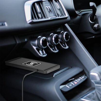 Universal Car Wireless Fast Charger Mat Non-Slip Charging Pad for Devices with Wireless Charging Function USB Style