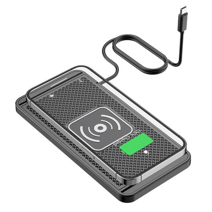 Universal Car Wireless Fast Charger Mat Non-Slip Charging Pad for Devices with Wireless Charging Function USB Style