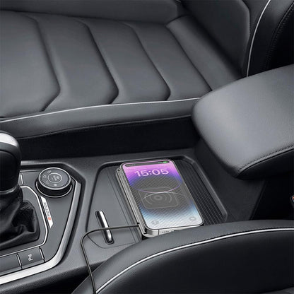 Universal Car Wireless Fast Charger Mat Non-Slip Charging Pad for Devices with Wireless Charging Function Type-C Style