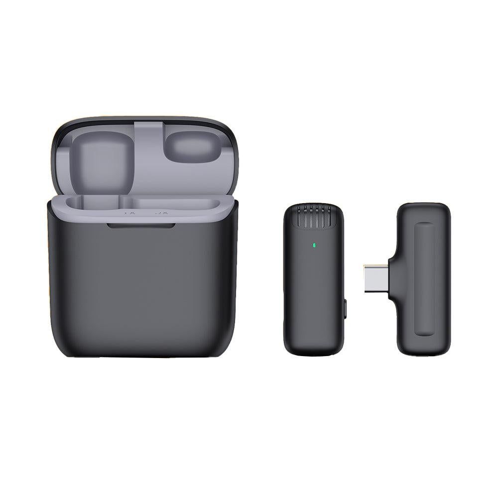Wireless Lavalier Lapel Microphone for Phone Tablet iPhone iPad Vlog Live Stream Lightning Interface