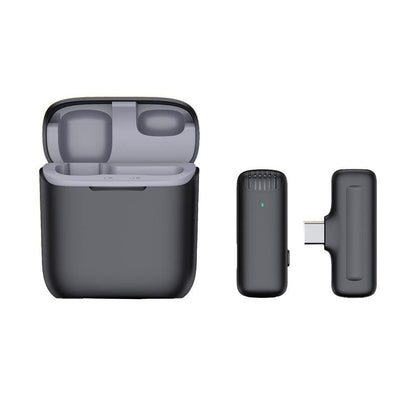 Wireless Lavalier Lapel Microphone for Phone Tablet iPhone iPad Vlog Live Stream Lightning Interface
