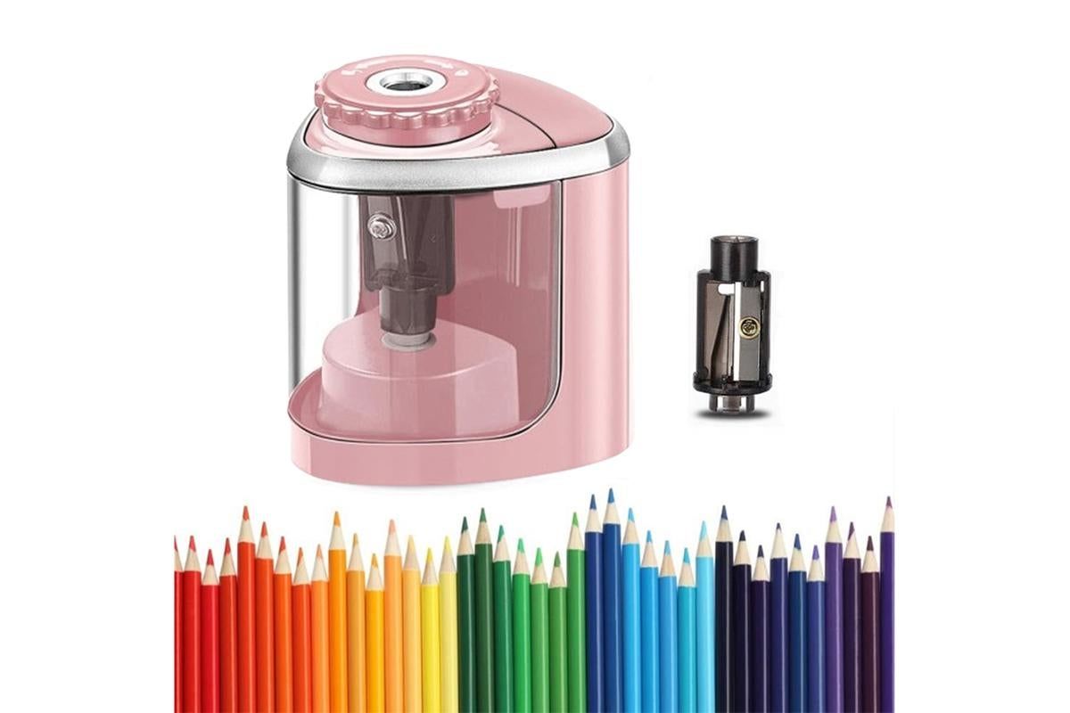 Electric Pencil Sharpener Automatic Fast Sharpener Battery Operated Black