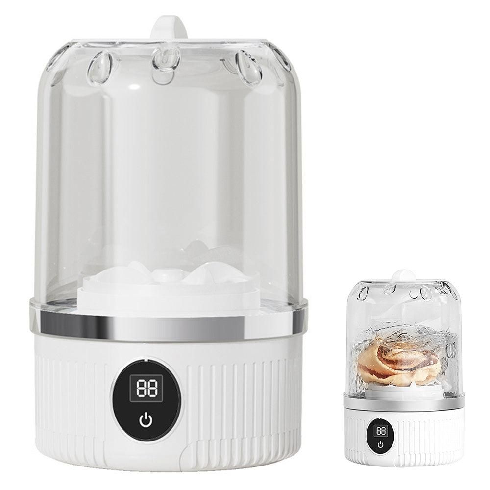 Mini Portable Washing Machine Rechargeable Small Clothes Washer for Travel Use Blue