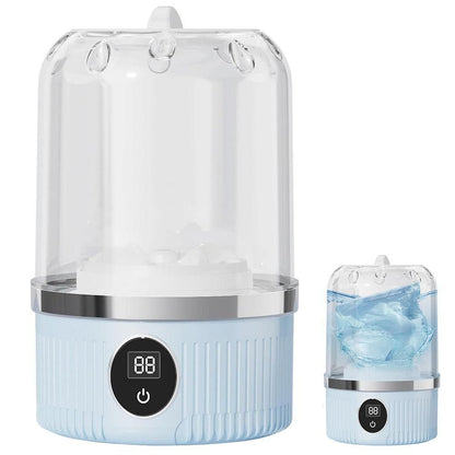 Mini Portable Washing Machine Rechargeable Small Clothes Washer for Travel Use White