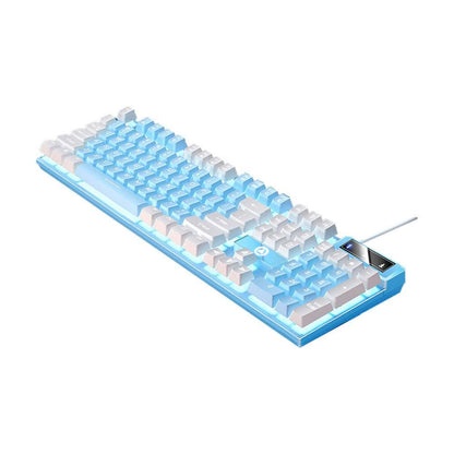 104 Keys Gaming Keyboard Wired Backlit Keyboard Blue