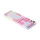 104 Keys Gaming Keyboard Wired Backlit Keyboard Pink