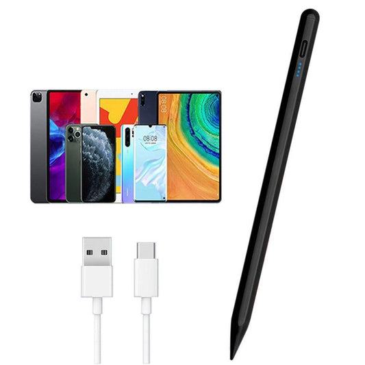 Capacitive Stylus Pen Compatible With iPad and Tablet Touch Screens Black