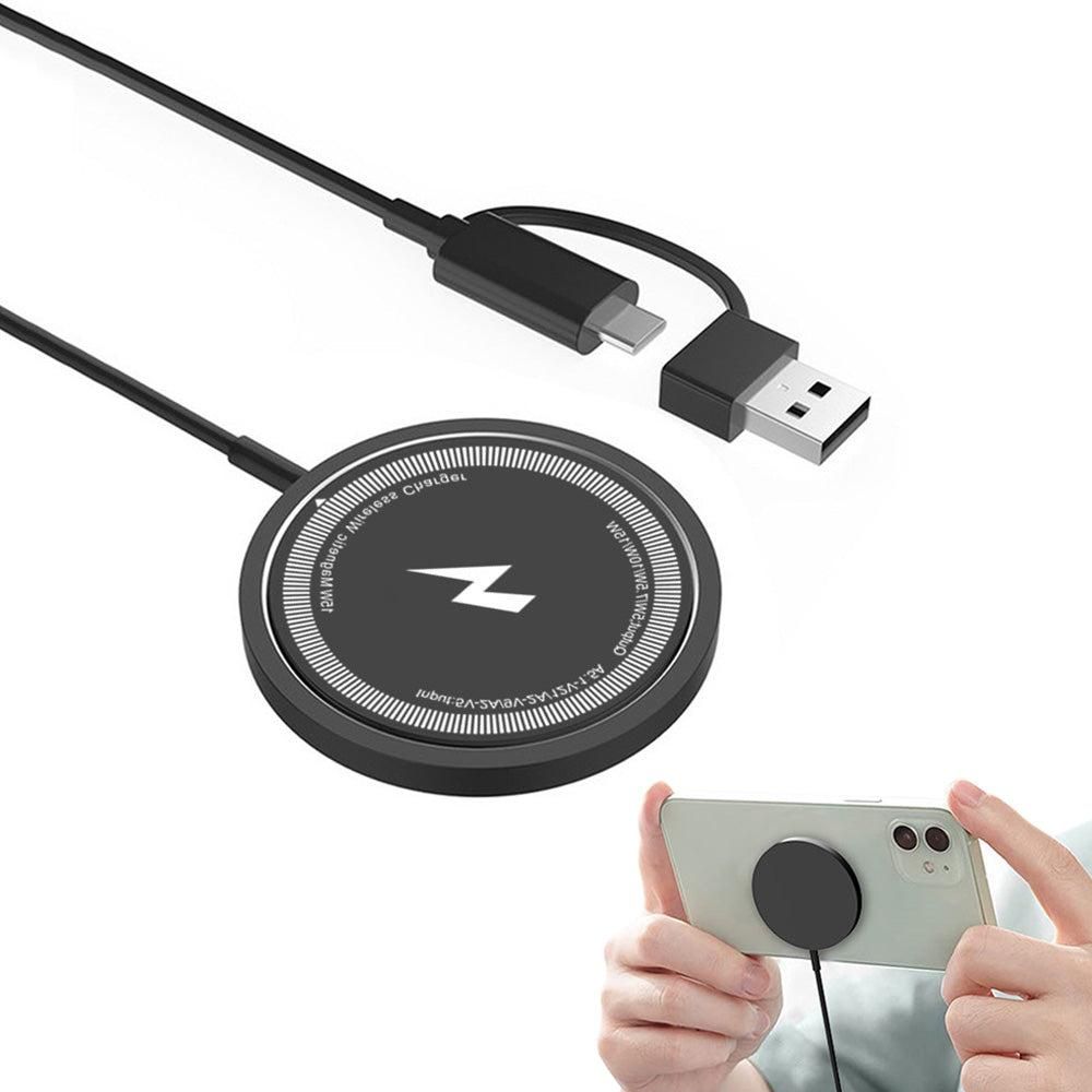 15W Fast Charger for iPhone 16 15 14 13 12 Series Wireless Charger for Wireless Charging Smart Phones White