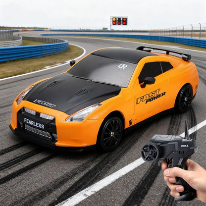1/24 2.4GHz RC Drift Car 4WD High Speed Remote Control Racing Vehicle Orange for 3 year old+
