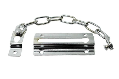 2Pcs Door Security Chain Lock Door Chain Lock with 12 Screws for Wood Door-Silver
