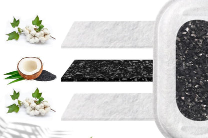 12 Sets Carbon Filters Water Fountain Replacement for Pet Dog Cat Water Drinking