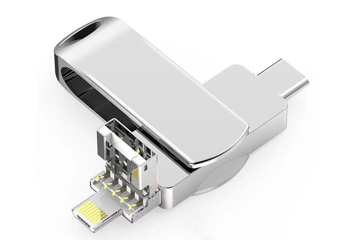 4 in 1 USB Flash Drive Photo Stick USB 3.0 Memory Stick Storage for Photos Backup -Rotating USB Flash Drive 8GB