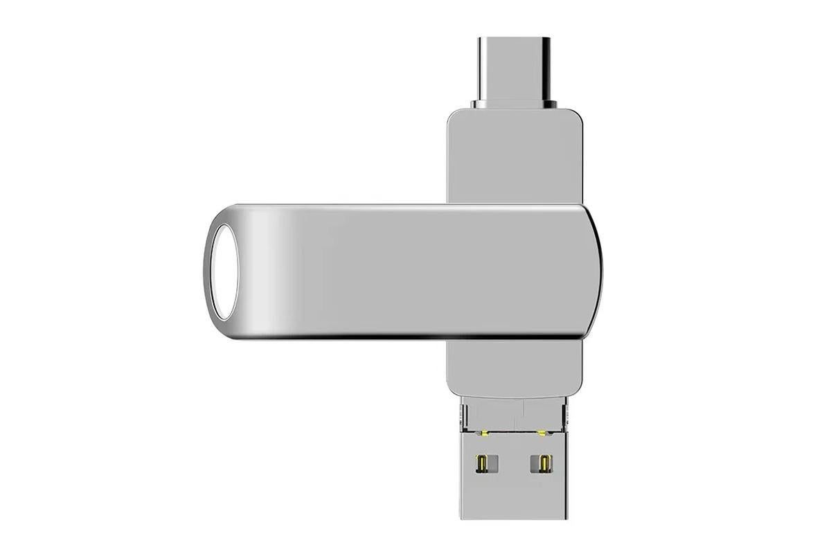 4 in 1 USB Flash Drive Photo Stick USB 3.0 Memory Stick Storage for Photos Backup -Rotating USB Flash Drive 256GB