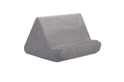 Tablet Holder Multi Angle Lazy Holder Stand with 2 Pockets for Bed Desk-Grey
