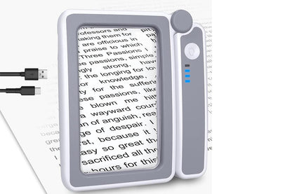 5x Magnifier Magnifying Glass With 10 LEDs Light Reading Gifts For Elderly For Book Christmas Birthday Gifts