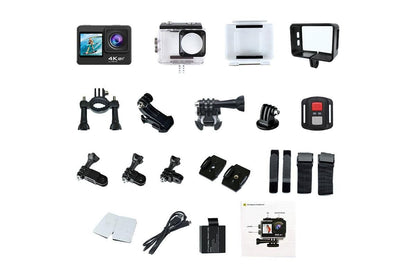 4K Action Camera Waterproof Underwater Camera with Remote Contro