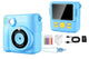 Instant Print Camera for Kids Zero Ink Print Photo Camera with 32G TF Card-Blue