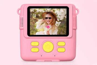 Instant Print Camera for Kids Zero Ink Print Photo Camera with 32G TF Card-Pink