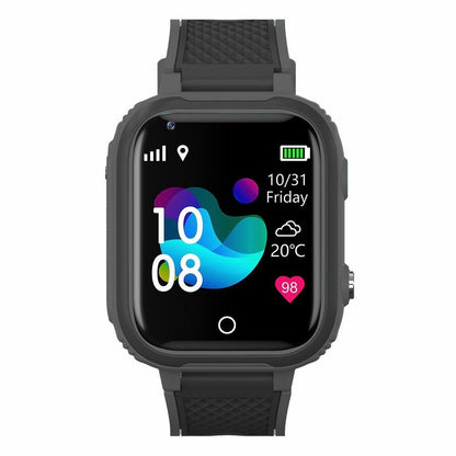 4G Kids Smart Watch with GPS Tracker Water-resistant Kids Cell Phone Watch -Black