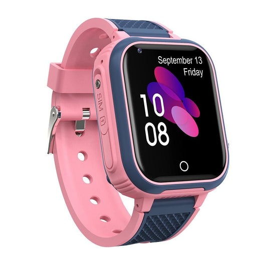 4G Kids Smart Watch with GPS Tracker Water-resistant Kids Cell Phone Watch -Pink