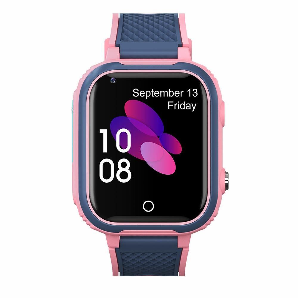 4G Kids Smart Watch with GPS Tracker Water-resistant Kids Cell Phone Watch -Pink