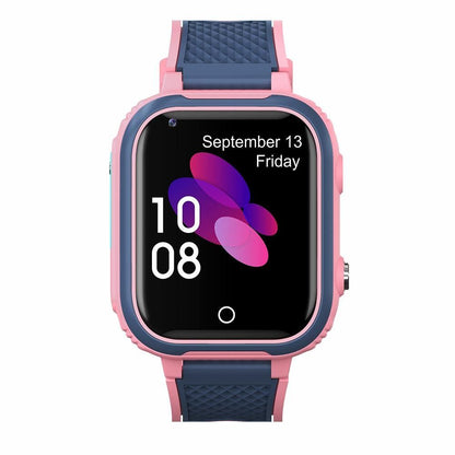 4G Kids Smart Watch with GPS Tracker Water-resistant Kids Cell Phone Watch -Pink
