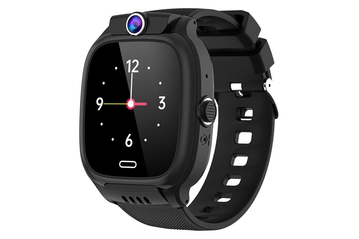 4G Smart Phone Watch Dual Positioning Alarm Water-Resistant Smart watch-Black