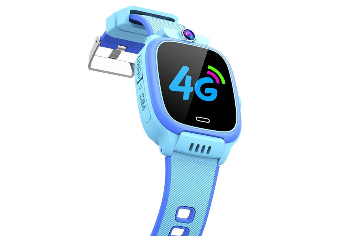 4G Smart Phone Watch Dual Positioning Alarm Water-Resistant Smart watch-Blue