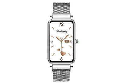 Smart Watch Women Fitness Tracker Sport Bracelet for Android iOS Phones-Silver