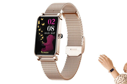 Smart Watch Women Fitness Tracker Sport Bracelet for Android iOS Phones-Silver