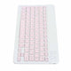 10 Inch Bluetooth Keyboard and Mouse Combo, Ultra Thin Quiet USB Charging DPI Adjustable(Pink)