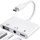 3-in-1 USB-C Adapter Fast Charging Lightning & 3.5mm Audio Port Multi Function Converter